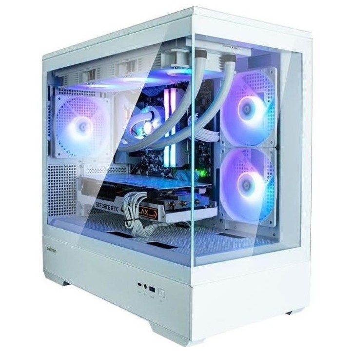 Boitier PC sans alimentation - ZALMAN P30 (Blanc) - Mini tour - Micro-ATX - 3x120mm LED A-RGB Boitier PC sans alimentation - ZALMAN P30 (Blanc) - Mini tour - Micro-ATX - 3x120mm LED A-RGB