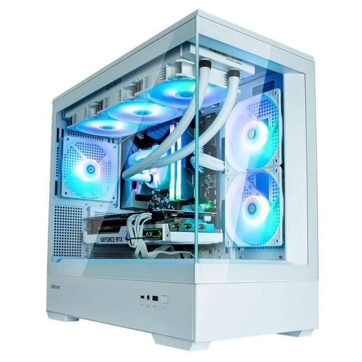 Boitier PC sans alimentation - ZALMAN P30 (Blanc) - Mini tour - Micro-ATX - 3x120mm LED A-RGB Boitier PC sans alimentation - ZALMAN P30 (Blanc) - Mini tour - Micro-ATX - 3x120mm LED A-RGB