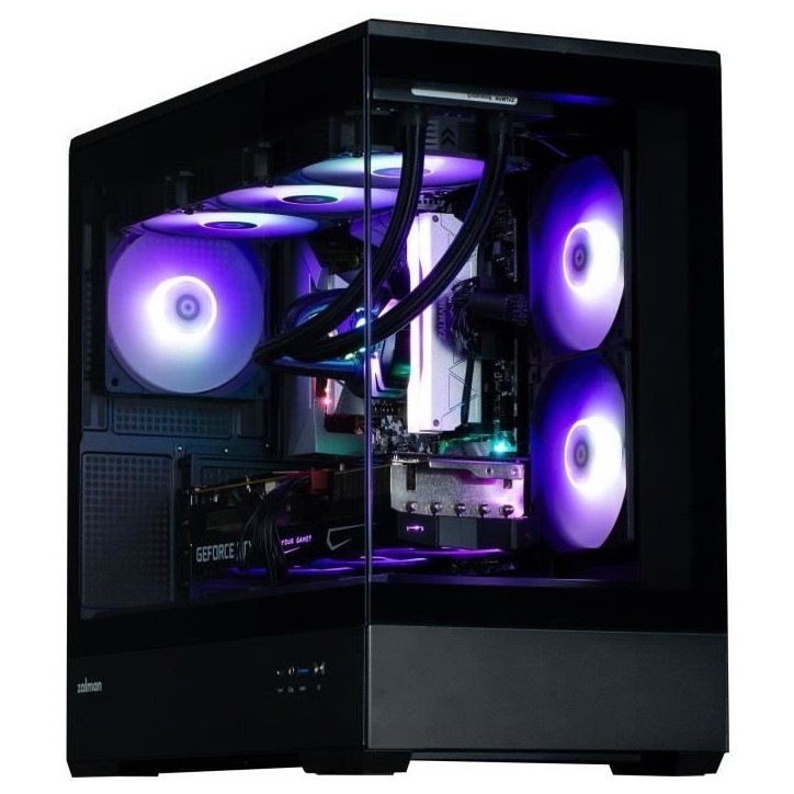 Boitier PC sans alimentation - ZALMAN P30 (Noir) - Mini tour - Micro-ATX - Ventilateurs ARGB Boitier PC sans alimentation - ZALMAN P30 (Noir) - Mini tour - Micro-ATX - Ventilateurs ARGB