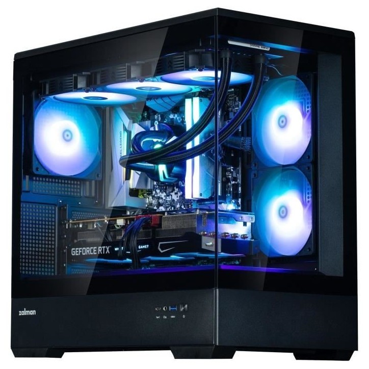 Boitier PC sans alimentation - ZALMAN P30 (Noir) - Mini tour - Micro-ATX - Ventilateurs ARGB Boitier PC sans alimentation - ZALMAN P30 (Noir) - Mini tour - Micro-ATX - Ventilateurs ARGB