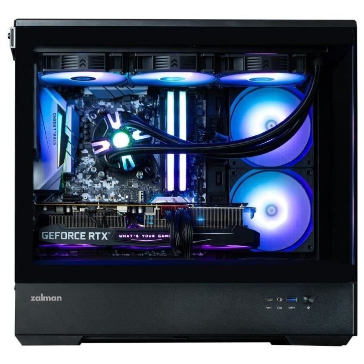 Boitier PC sans alimentation - ZALMAN P30 (Noir) - Mini tour - Micro-ATX - Ventilateurs ARGB Boitier PC sans alimentation - ZALMAN P30 (Noir) - Mini tour - Micro-ATX - Ventilateurs ARGB