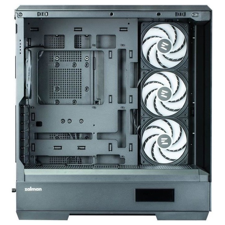Boîtier PC - ZALMAN - P50 DS - Moyen tour - ATX - Noir - Verre trempé - USB-C et A-RGB