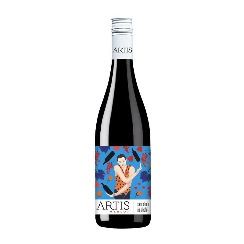 Artis Merlot - Boisson sans alcool a base de vin rouge - 75cl Artis Merlot - Boisson sans alcool a base de vin rouge - 75cl