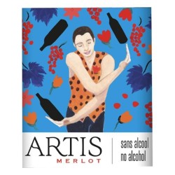 Artis Merlot - Boisson sans alcool a base de vin rouge - 75cl
