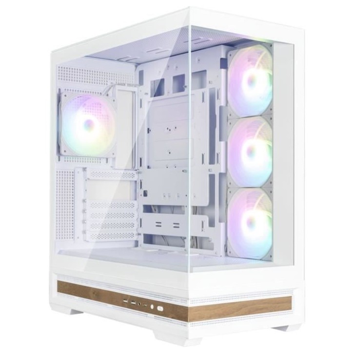 Boitier sans alimentation - ZALMAN P40 NAMU - Moyen tour - Format ATX - Blanc