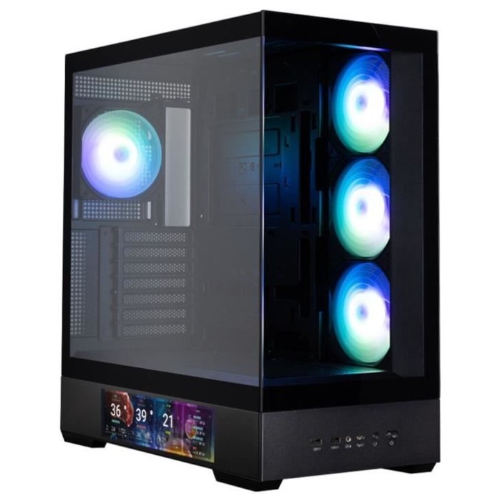 Boitier sans alimentation - ZALMAN P40 DS - Moyen tour - Format ATX - Noir