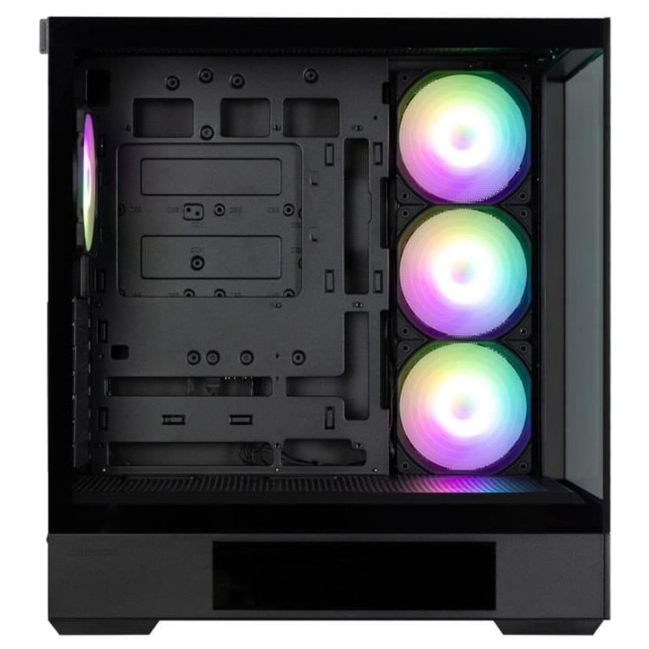 Boitier sans alimentation - ZALMAN P40 DS - Moyen tour - Format ATX - Noir
