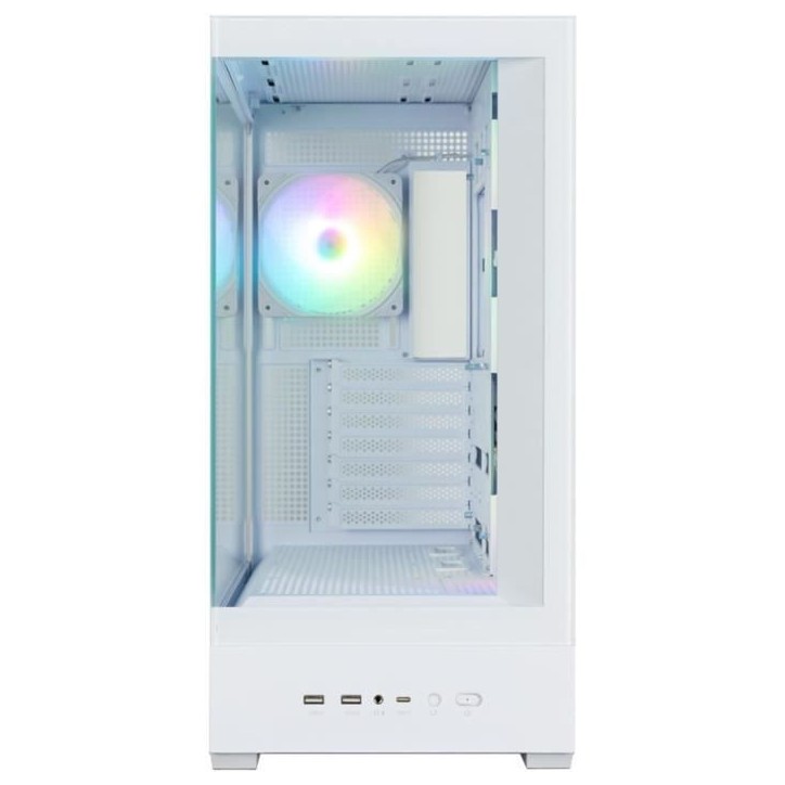 Boitier sans alimentation - ZALMAN P40 DS - Moyen tour - Format ATX - Blanc Boitier sans alimentation - ZALMAN P40 DS - Moyen tour - Format ATX - Blanc