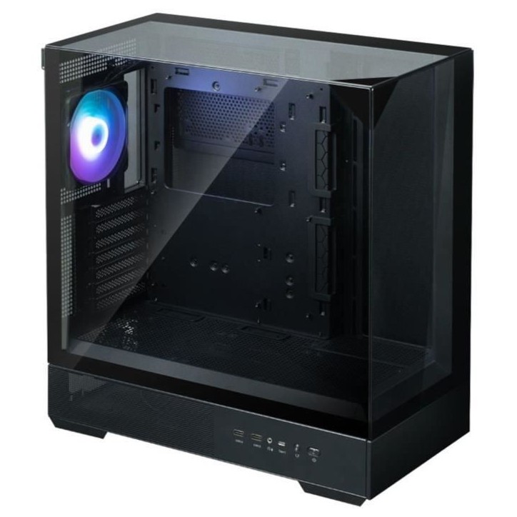 Boitier sans alimentation - ZALMAN P40 Prism Plus - Moyen tour - Format ATX - Noir