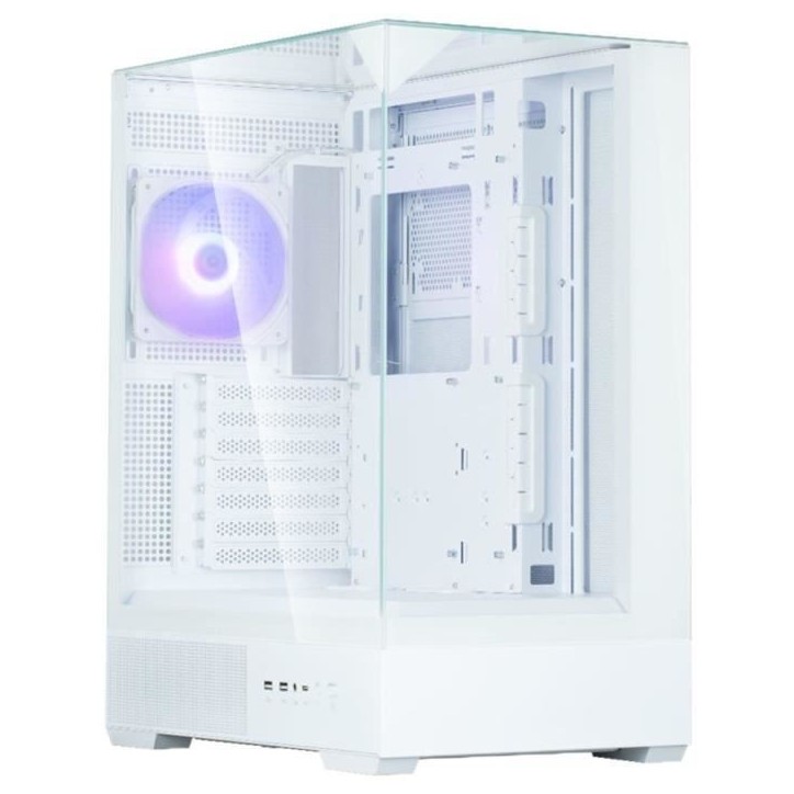 Boitier sans alimentation - ZALMAN P40 Prism Plus - Moyen tour - Format ATX - Blanc