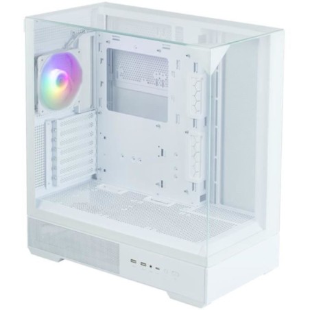 Boitier sans alimentation - ZALMAN P40 Prism Plus - Moyen tour - Format ATX - Blanc