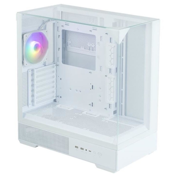 Boitier sans alimentation - ZALMAN P40 Prism Plus - Moyen tour - Format ATX - Blanc