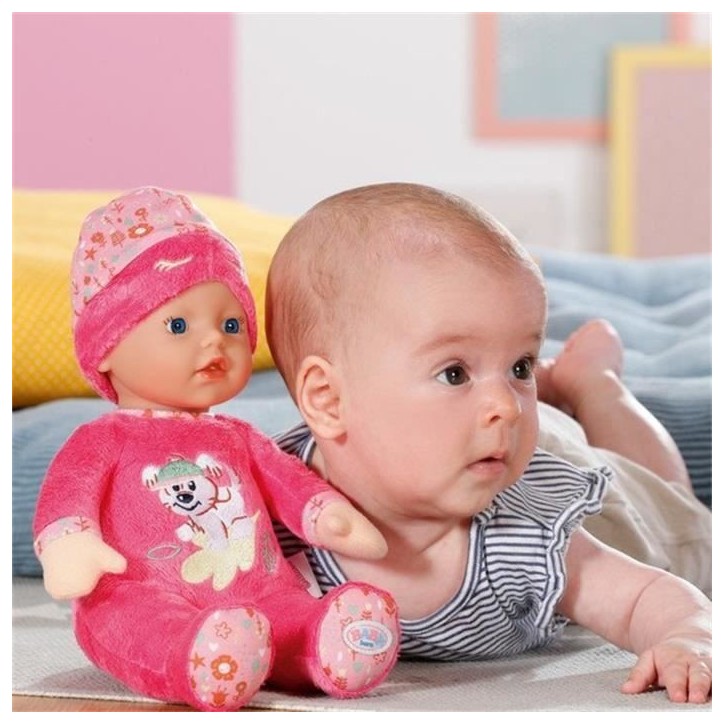 Baby Born - Sleepy - Poupée douce avec hochet intégré - Rose - 30cm - Des 3 ans Baby Born - Sleepy - Poupée douce avec hochet intégré - Rose - 30cm - Des 3 ans