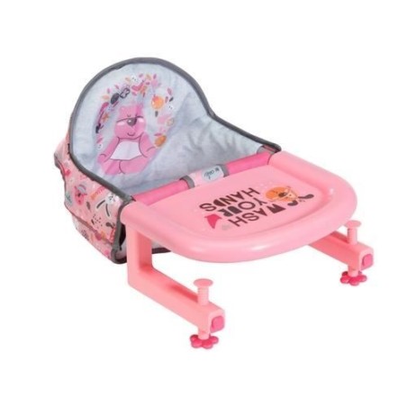 Chaise haute pour poupée - BABY BORN - BABY born Table Feeding Chair - Multicolore - Des 3 ans - Jeu imaginatif