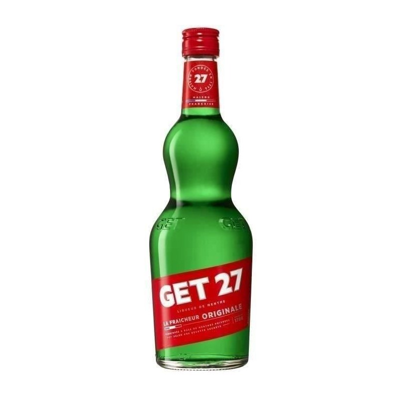 Liqueur Get 27 - Liqueur de menthe - France - 17.9%vol - 70cl Liqueur Get 27 - Liqueur de menthe - France - 17.9%vol - 70cl