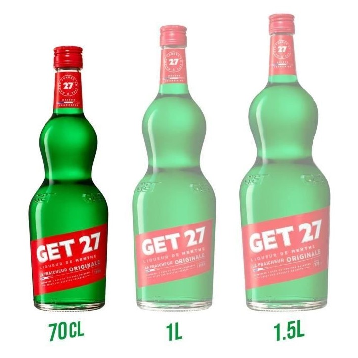 Liqueur Get 27 - Liqueur de menthe - France - 17.9%vol - 70cl