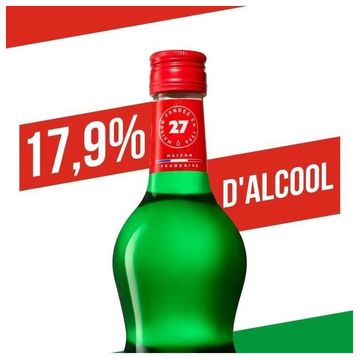 Liqueur Get 27 - Liqueur de menthe - France - 17.9%vol - 70cl