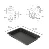 Plaque de cuisson et 7 emporte-pieces de Noël inox - ZENKER - 42 x 29