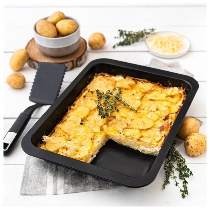 Ensemble de 2 plats de cuisson four rectangulaires - ZENKER - Special Cooking - 37 x 27 et 28 x 23 cm