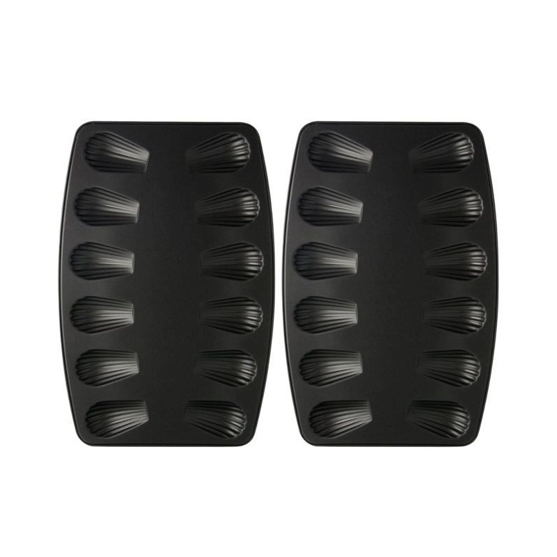 Lot de 2 moules a madeleines 12 empreintes - ZENKER - Spécial Countri Lot de 2 moules a madeleines 12 empreintes - ZENKER - Spécial Countri
