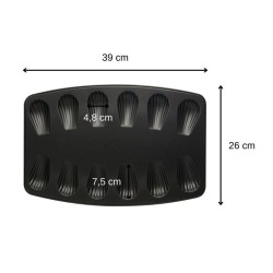 Lot de 2 moules a madeleines 12 empreintes - ZENKER - Spécial Countri