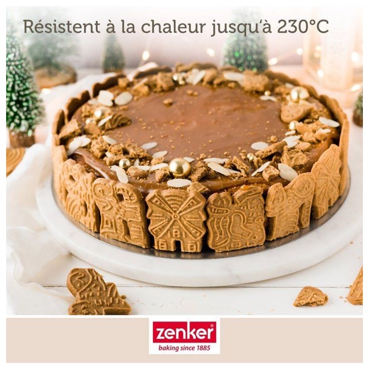 Set de 3 moules a charniere ronds - ZENKER - Black Metallic - 20, 24 et 28 cm