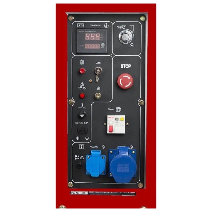 Groupe électrogene diesel ZEUZ - Silencieux - 6300 W - Démarrage électrique