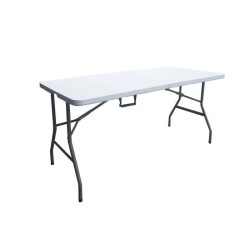 Table de réception pliante 6 personnes - 150 cm - Structure acier et