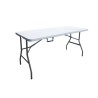 Table de réception pliante 6 personnes - 150 cm - Structure acier et