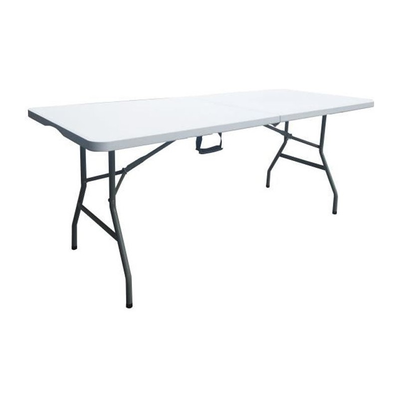 Table de réception traiteur pliante - 8 personnes - 180x74xH73,5 cm - Table de réception traiteur pliante - 8 personnes - 180x74xH73,5 cm -