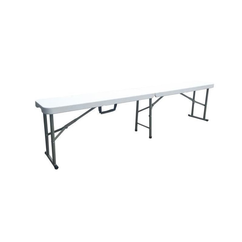 Banc pliable pour table de réception 180 cm - Structure acier et assi Banc pliable pour table de réception 180 cm - Structure acier et assi