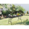 Table de réception pliante 8 personnes 180x74 x73.5cm - Structure en