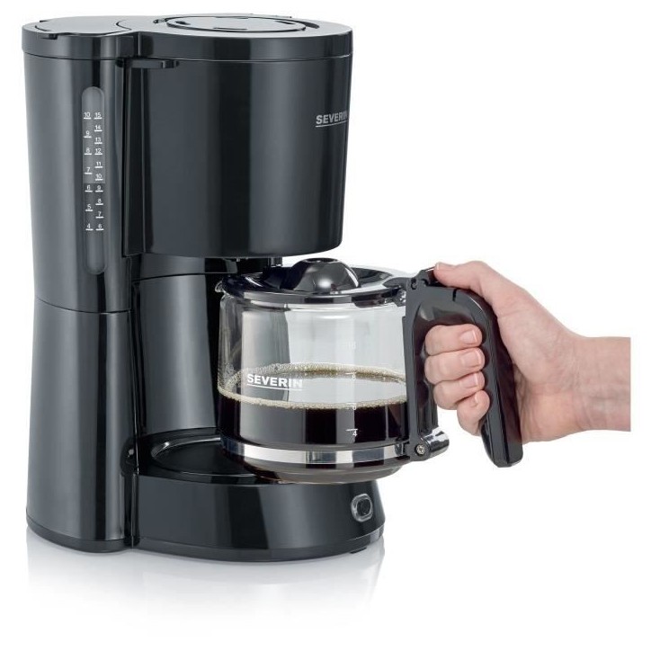 Cafetiere Filtre SEVERIN KA4815 - Noir - 1000 W - 1,4 L - Jusqu'a 10 tasses