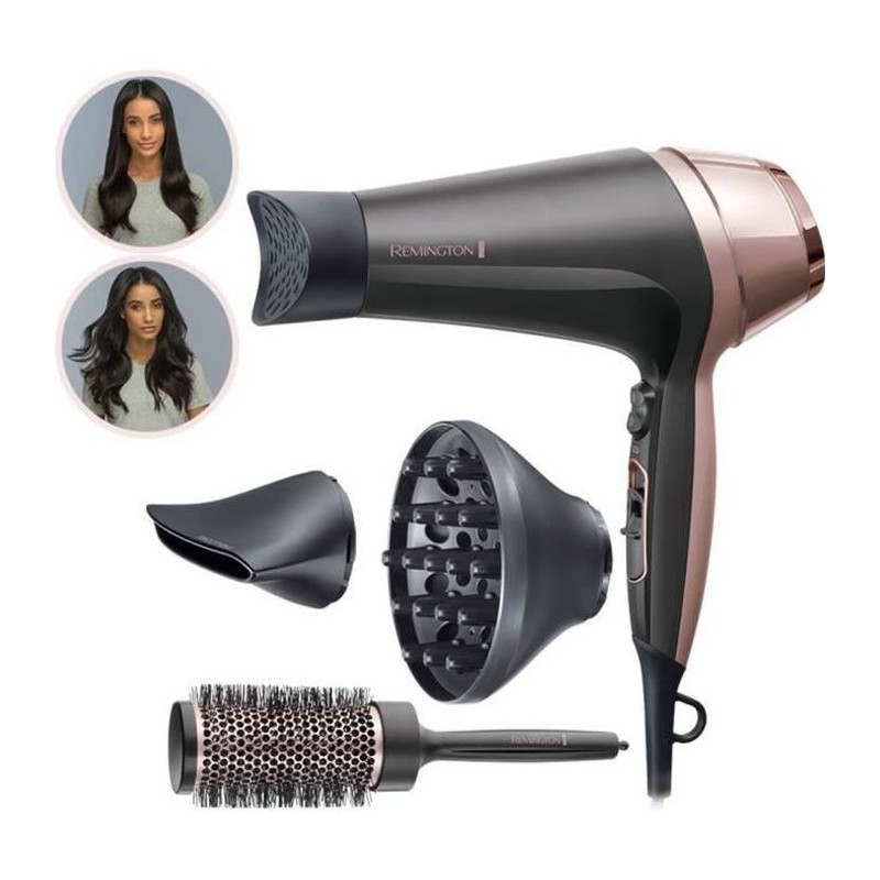 Remington D5706 Coffret Coiffure, Seche-Cheveux Ionique Curl Confidenc
