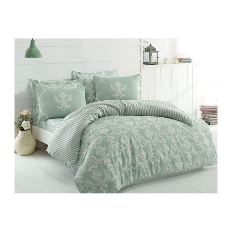 Parure de lit - 1 housse de couette 220 x 240 cm + 2 taies d'oreiller Parure de lit - 1 housse de couette 220 x 240 cm + 2 taies d'oreiller
