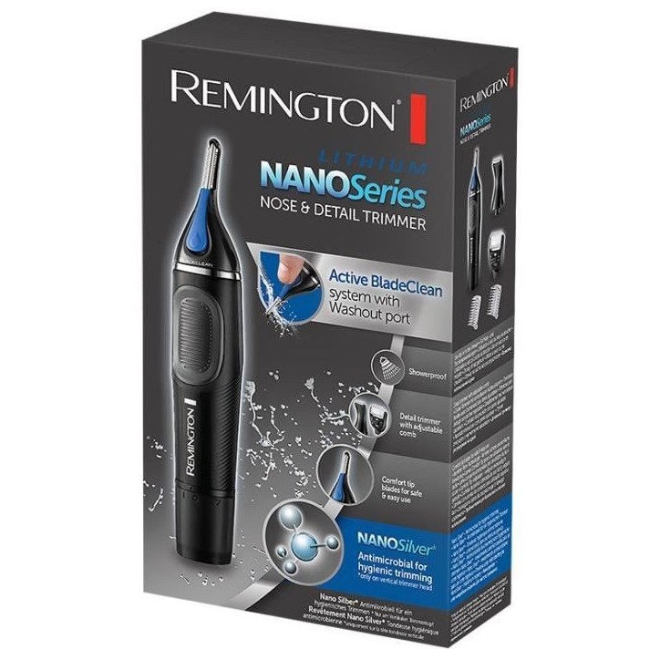 Remington NE3870 Tondeuse Visage Antibactérienne Hypoallergénique Nano Serie pour Nez et Oreilles Remington NE3870 Tondeuse Visage Antibactérienne Hypoallergénique Nano Serie pour Nez et Oreilles