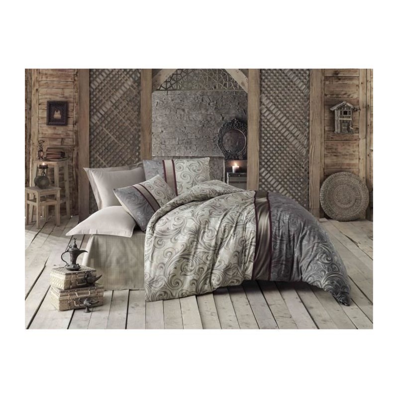 Parure de lit - 1 housse de couette 220 x 240 cm + 2 taies d'oreiller