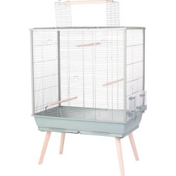 ZOLUX Cage grillagée surélevée pour oiseau - Pour perruche, calopsi