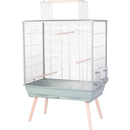 ZOLUX Cage grillagée surélevée pour oiseau - Pour perruche, calopsi