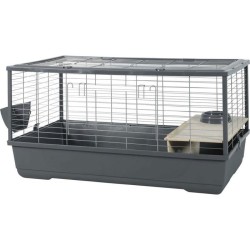 ZOLUX Cage grillagée lapin et rongeur 1 étage 101.5 x 54 x 51 cm - N
