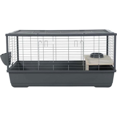 ZOLUX Cage grillagée lapin et rongeur 1 étage 101.5 x 54 x 51 cm - Néolife Connect - Gris