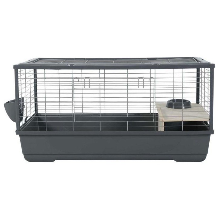 ZOLUX Cage grillagée lapin et rongeur 1 étage 101.5 x 54 x 51 cm - Néolife Connect - Gris ZOLUX Cage grillagée lapin et rongeur 1 étage 101.5 x 54 x 51 cm - Néolife Connect - Gris