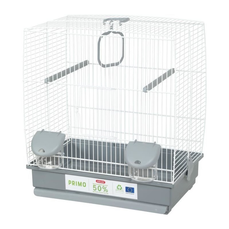 Cage d'élevage oiseaux - Zolux - Primo 40 x 25,5 x 44 cm - 2 perchoir