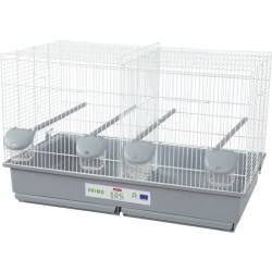 Cage d'élevage oiseaux - Zolux - Primo 69 x 39 x 44.5 cm - Blanc et g