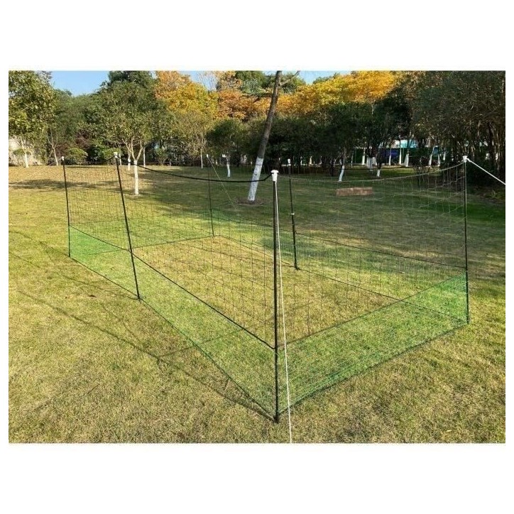 Kit filet clôtures pour poules - ZOLUX - 12m x 125 cm - Piquets en H - Porte d'acces - Sardines incluses