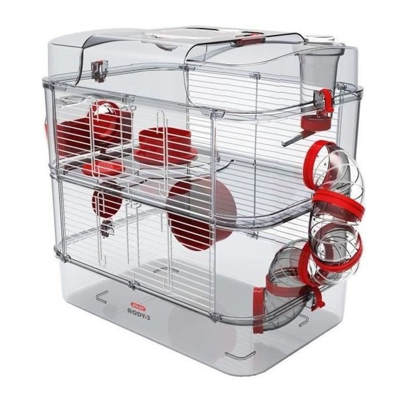 ZOLUX Cage sur 2 étages Rody3 duo pour hamsters, souris et gerbilles