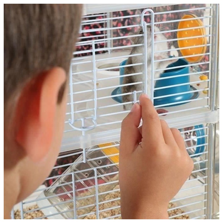 ZOLUX Cage sur 2 étages Rody3 duo pour hamsters, souris et gerbilles - L 41 x p 27 x h 40,5 cm - Grenadine ZOLUX Cage sur 2 étages Rody3 duo pour hamsters, souris et gerbilles - L 41 x p 27 x h 40,5 cm - Grenadine