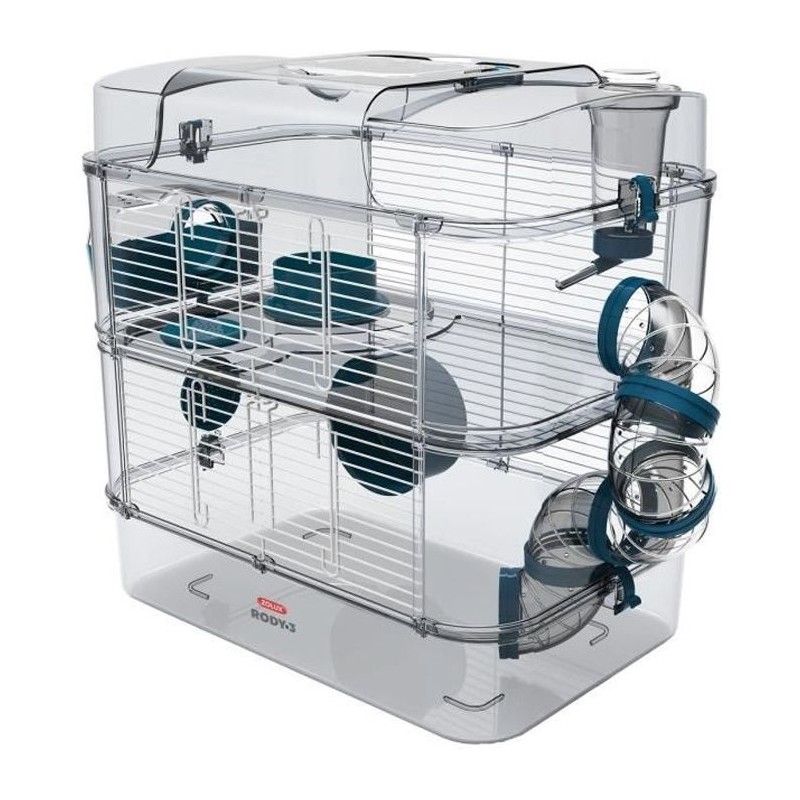 ZOLUX Cage sur 2 étages Rody3 duo pour hamsters, souris et gerbilles