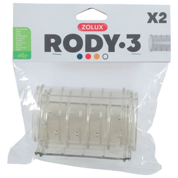 Tube droit pour cage rongeur Rody3 - ZOLUX - Roylounge - 2 pieces