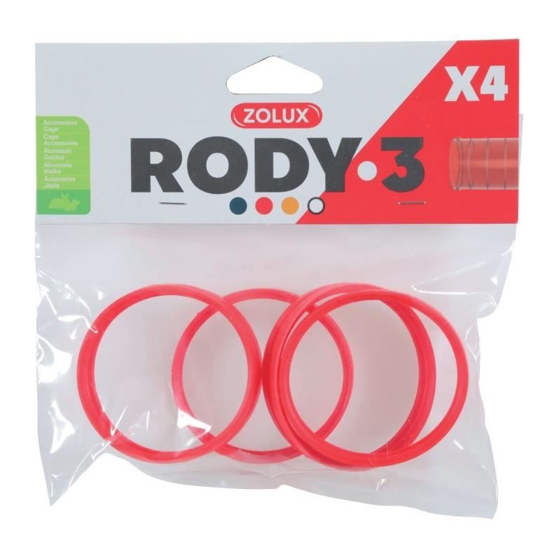 Connecteurs pour cage rongeur Rody3 - ZOLUX - Roylounge - Grenadine -